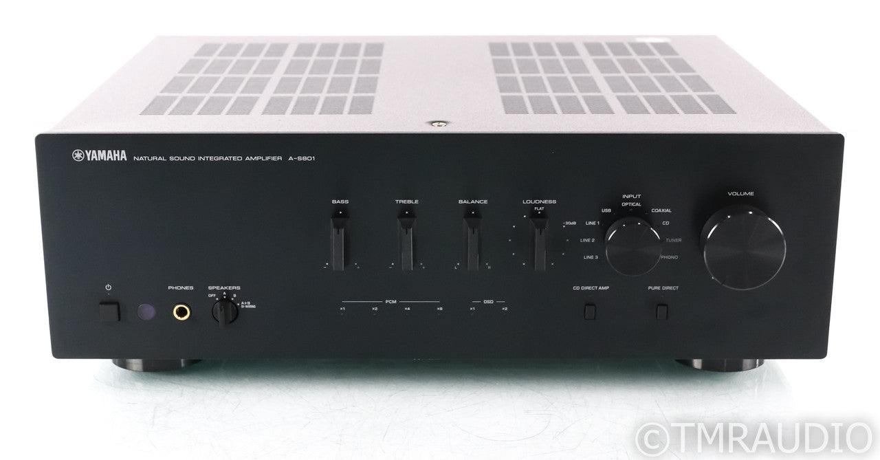 Yamaha A-S801 Stereo Integrated  Amplifier; AS801; Black; Remote; AS801; Black; Remote