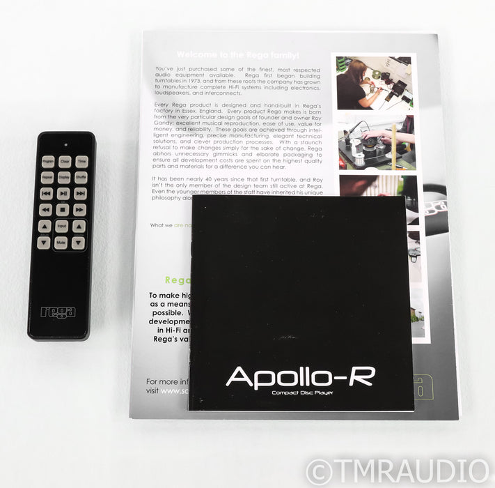 Rega Apollo-R CD Player; Remote; Black