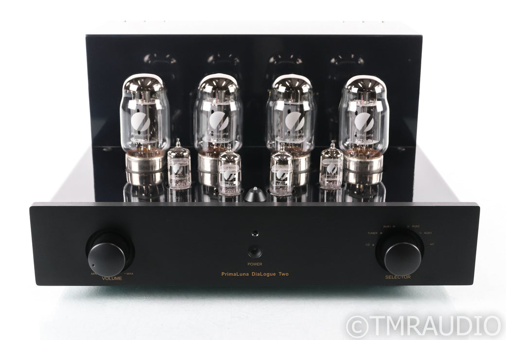 PrimaLuna DiaLogue Two Stereo Tube Integrated Amplifier; Remote; Black