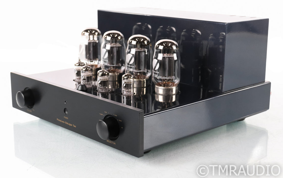 PrimaLuna DiaLogue Two Stereo Tube Integrated Amplifier; Remote; Black