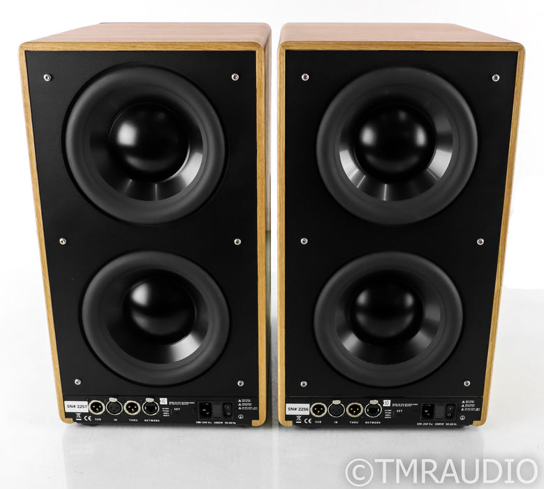 Dutch & Dutch 8C Active Bookshelf Speakers; 8-C; Black & Oak Pair