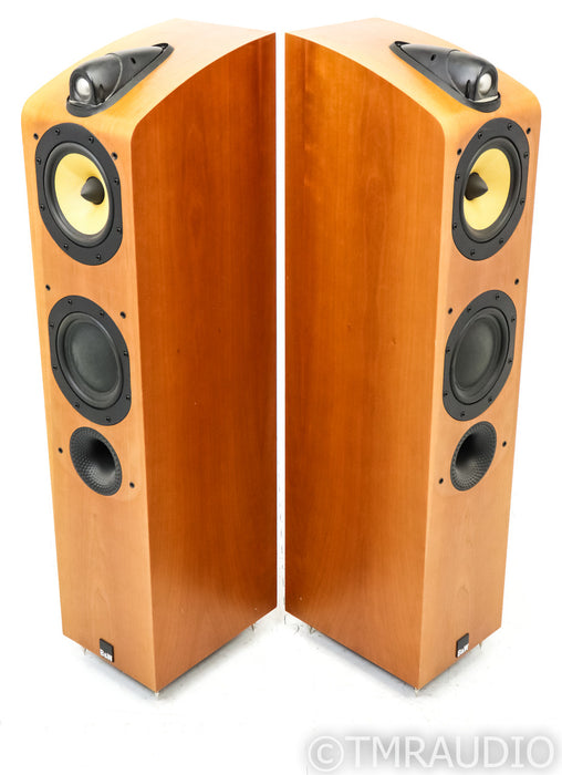 B&W 704 Floorstanding Speakers; Cherrywood Pair