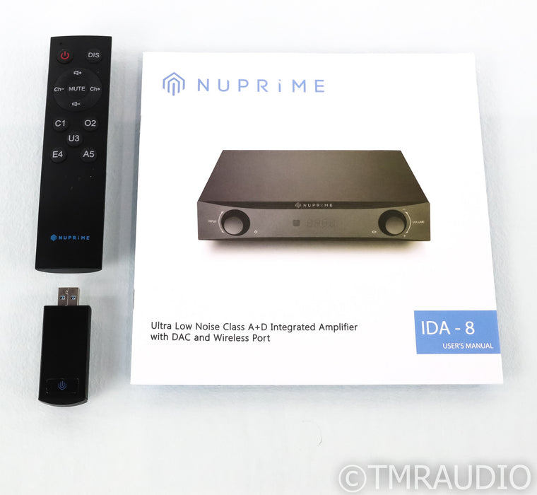 Nuprime IDA-8 Stereo Integrated Amplifier; IDA8; Remote; Bluetooth; USB