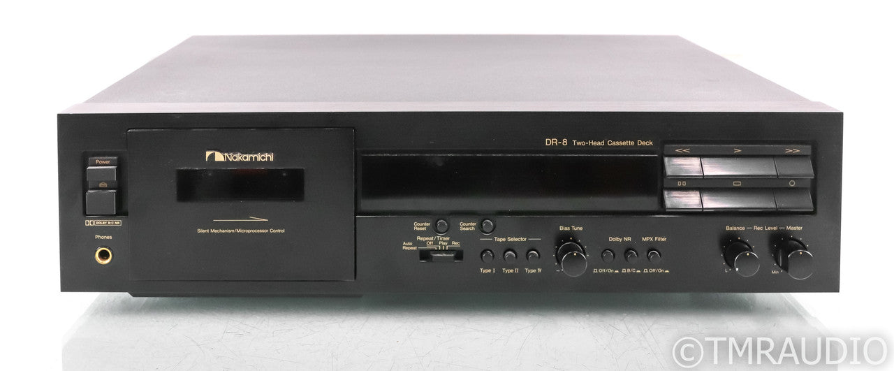 Nakamichi DR-8 Cassette Player; DR8; 2-head; Fully Tested