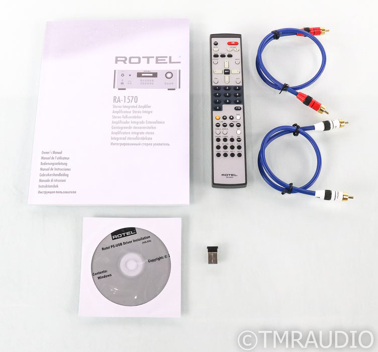 Rotel RA-1570 Stereo Integrated Amplfiier; RA1570; Remote; MM Phono; Black