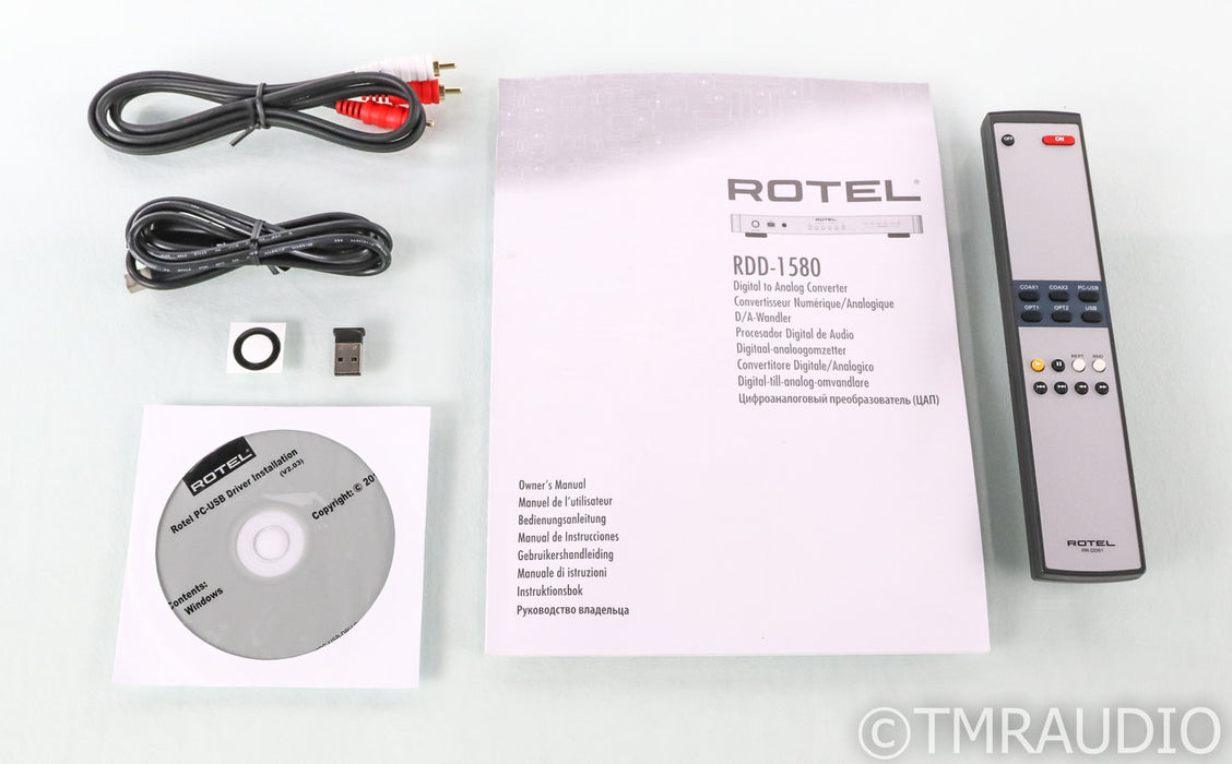 Rotel RDD-1580 DAC; RDD1580; D/A Converter; Black; Remote