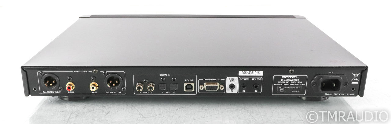 Rotel RDD-1580 DAC; RDD1580; D/A Converter; Black; Remote