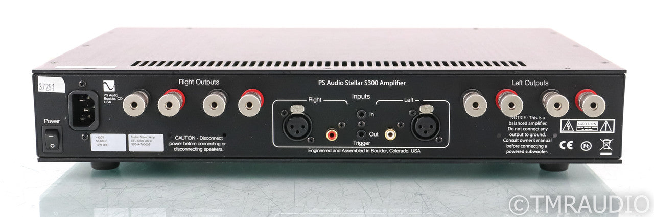 PS Audio Stellar S300 Stereo Power Amplifier; S-300; Black (Used) (1/2)