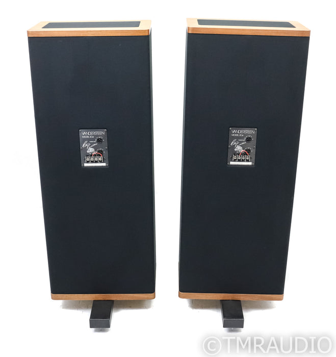 Vandersteen 2Ce Signature II Floorstanding Speakers; Black & Oak Pair; 2-CE