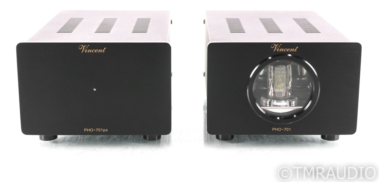 Vincent PHO-701 MM / MC Tube Phono Preamplifier; PHO701; Black (Upgraded Tubes)