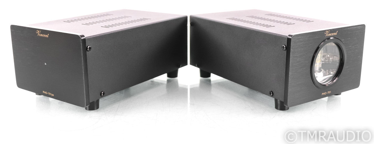 Vincent PHO-701 MM / MC Tube Phono Preamplifier; PHO701; Black (Upgraded Tubes)