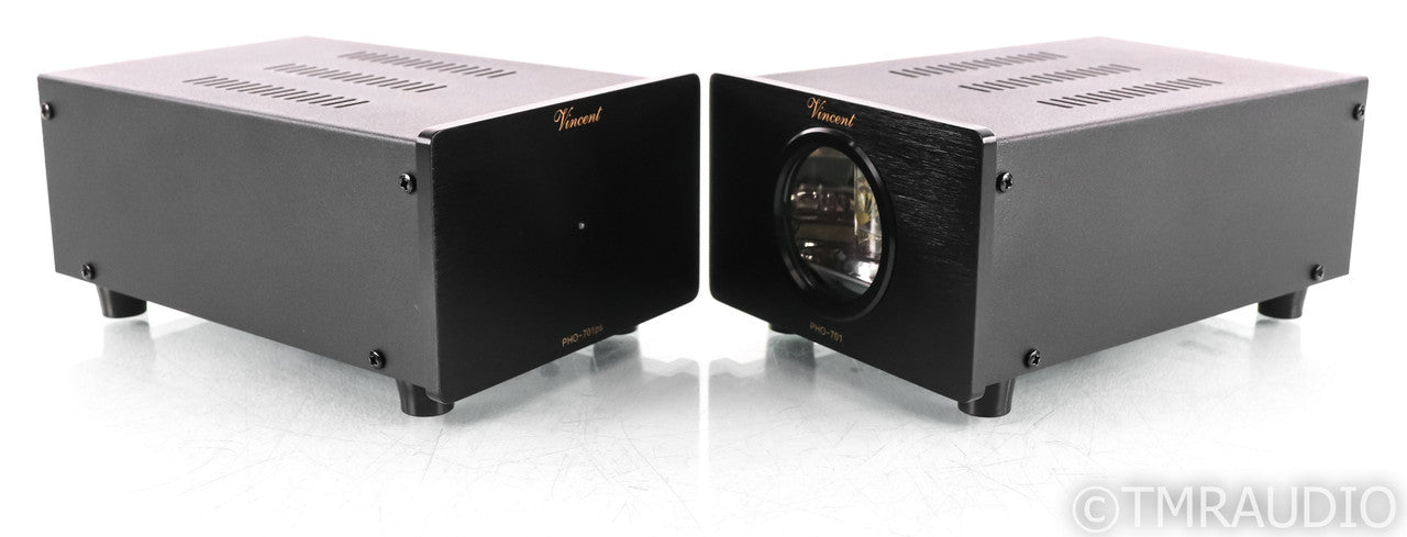 Vincent PHO-701 MM / MC Tube Phono Preamplifier; PHO701; Black (Upgraded Tubes)