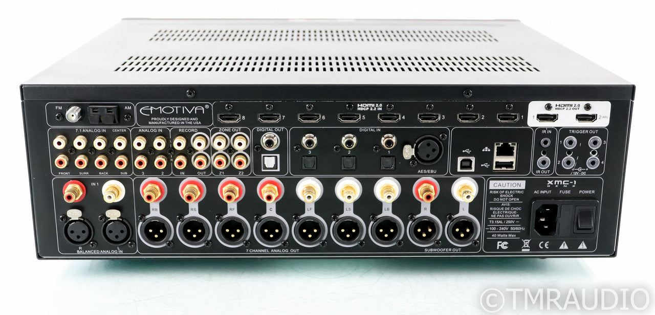 Emotiva XMC-1 Gen 2 7.2 Channel Home Theater Processor; XMC1; Remote