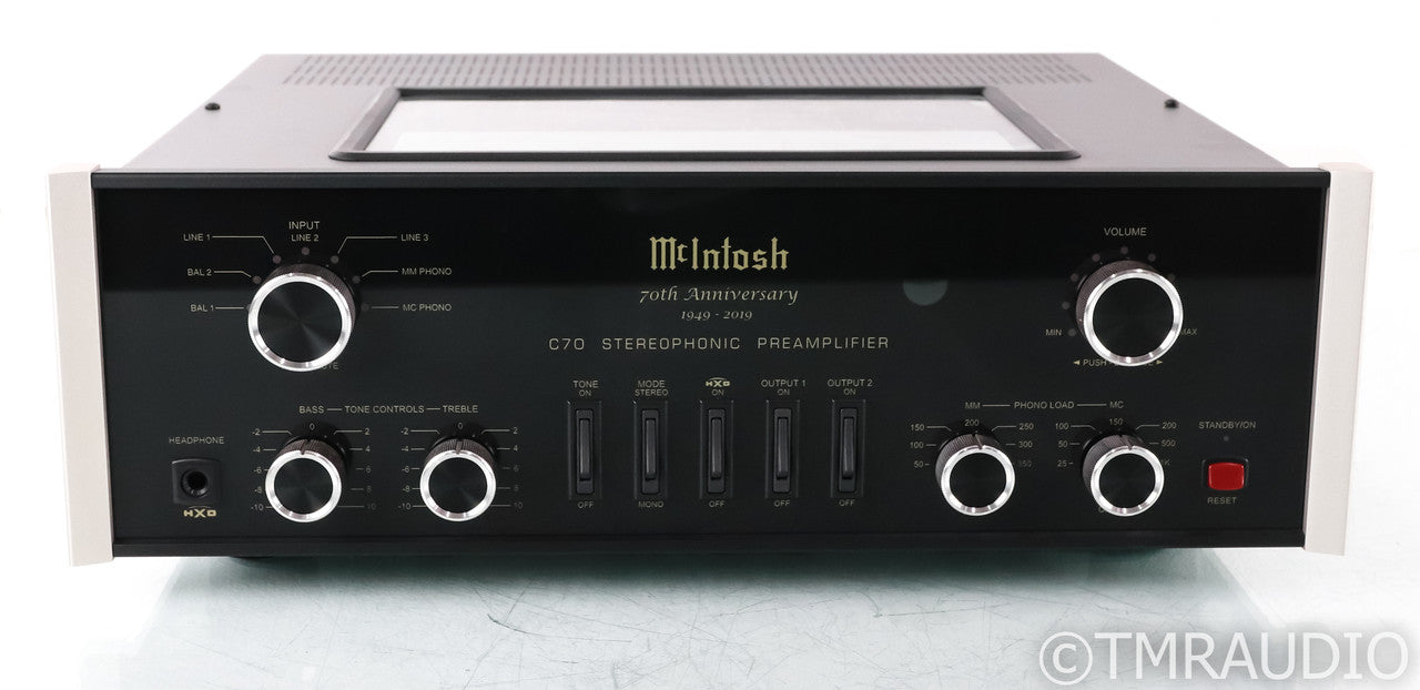 McIntosh C70 Stereo Tube Preamplifier; 70th Anniversary; Remote; MM / MC Phono