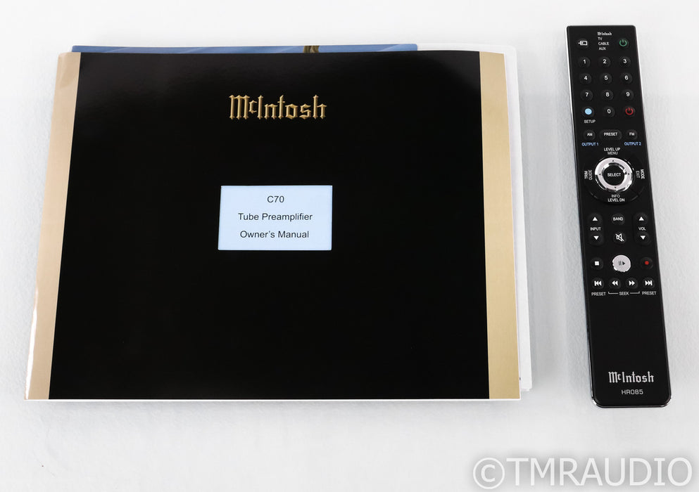 McIntosh C70 Stereo Tube Preamplifier; 70th Anniversary; Remote; MM / MC Phono