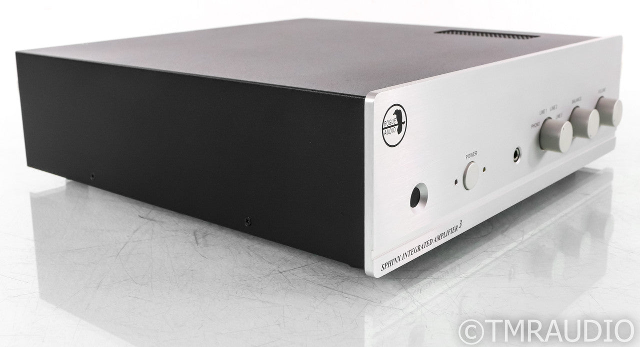 Rogue Audio Sphinx v3 Stereo Tube Hybrid Integrated Amplifier; Silver; Remote