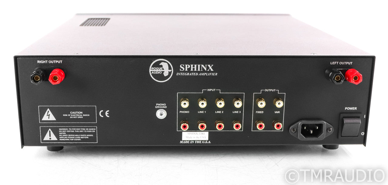 Rogue Audio Sphinx v3 Stereo Tube Hybrid Integrated Amplifier; Silver; Remote
