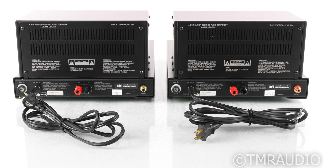 Carver Silver Nine t Mono Power Amplifier; 9T; Pair; Bob Carver - Rare