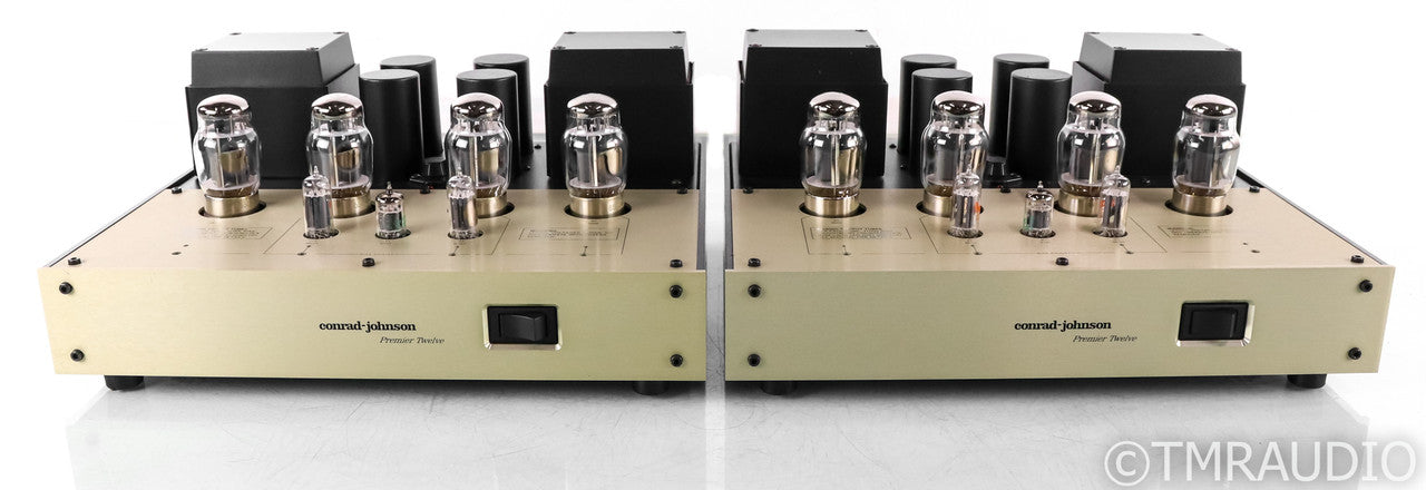 Conrad Johnson Premier Twelve Mono Tube Power Amplifier; Pair (New Tubes)
