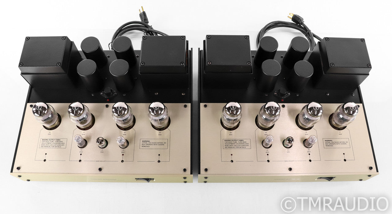 Conrad Johnson Premier Twelve Mono Tube Power Amplifier; Pair (New Tubes)
