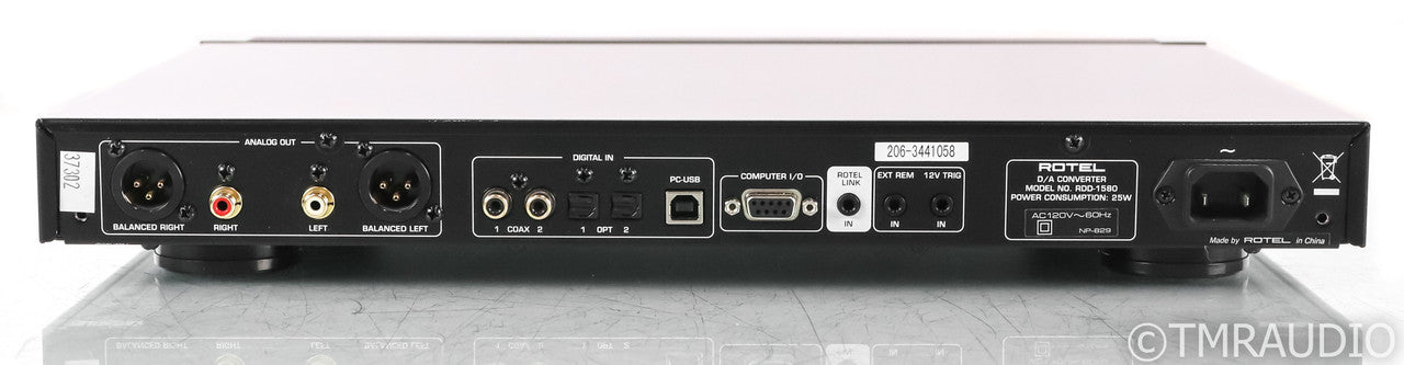 Rotel RDD-1580 DAC; D/A Converter; RDD1580; Black (No Remote); D/A Converter; RDD1580; Black (No Remote)