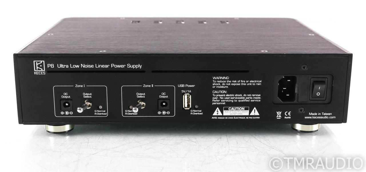 Keces Audio P8 DC Linear Dual Power Supply; LPS; Black
