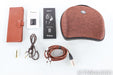 Focal Stellia Closed Back Headphones; Chocolate Leather Pair