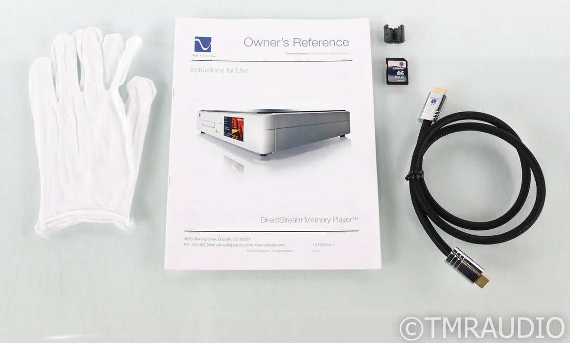 PS Audio DirectStream Memory Player SACD Transport; DMP; Silver; Remote (Used)