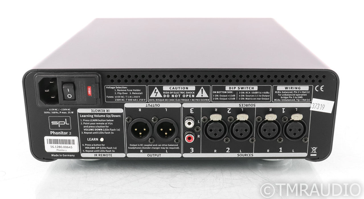 SPL Phonitor 2 Headphone Amplifier; Black