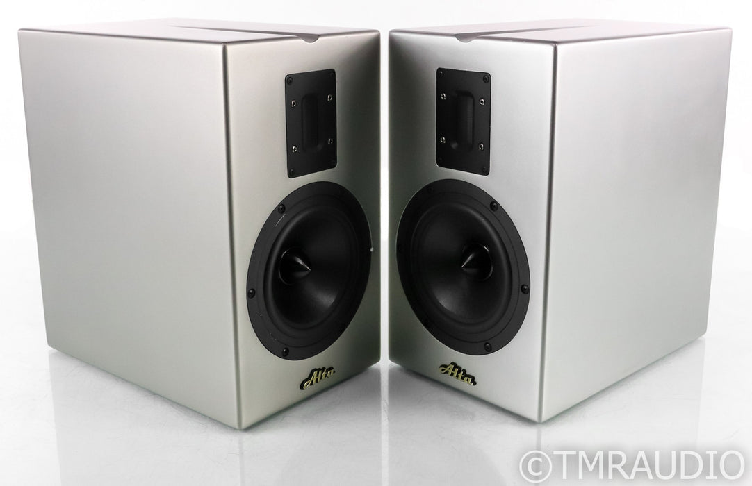 Alta Audio IO Bookshelf Speakers; Legacy Series; Ribbon Tweeter; Silver Pair