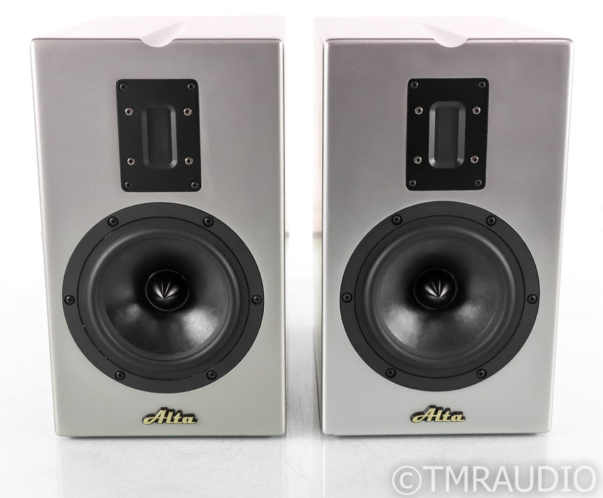 Alta Audio IO Bookshelf Speakers; Legacy Series; Ribbon Tweeter; Silver Pair