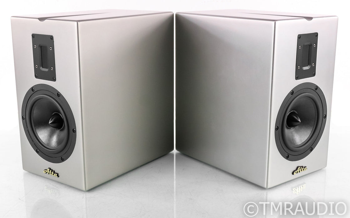 Alta Audio IO Bookshelf Speakers; Legacy Series; Ribbon Tweeter; Silver Pair