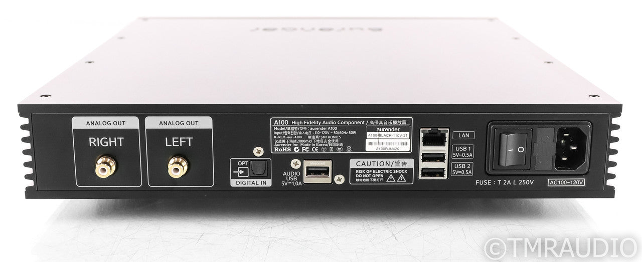 Aurender A100 Network Streamer / Server; A-100; Black; 2TB HDD