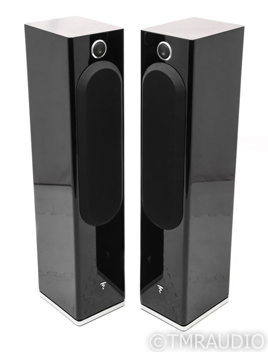 Focal Easya Wireless Powered Floorstanding Speakers; Easy-A; Gloss Black Pair