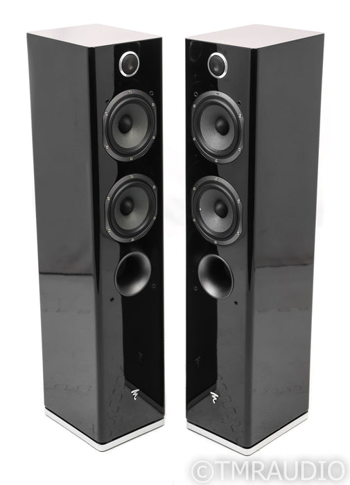 Focal Easya Wireless Powered Floorstanding Speakers; Easy-A; Gloss Black Pair