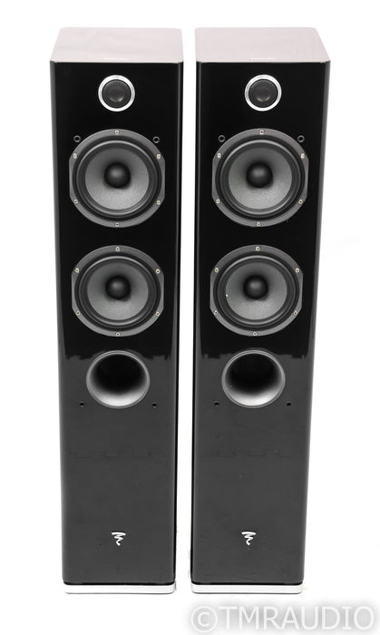 Focal Easya Wireless Powered Floorstanding Speakers; Easy-A; Gloss Black Pair