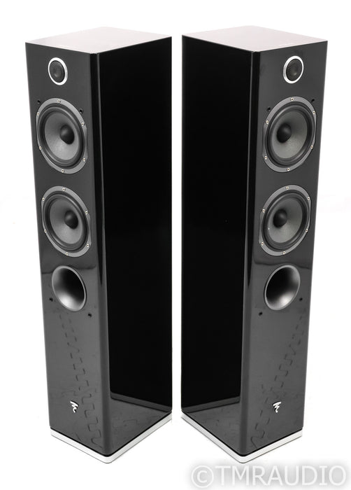 Focal Easya Wireless Powered Floorstanding Speakers; Easy-A; Gloss Black Pair