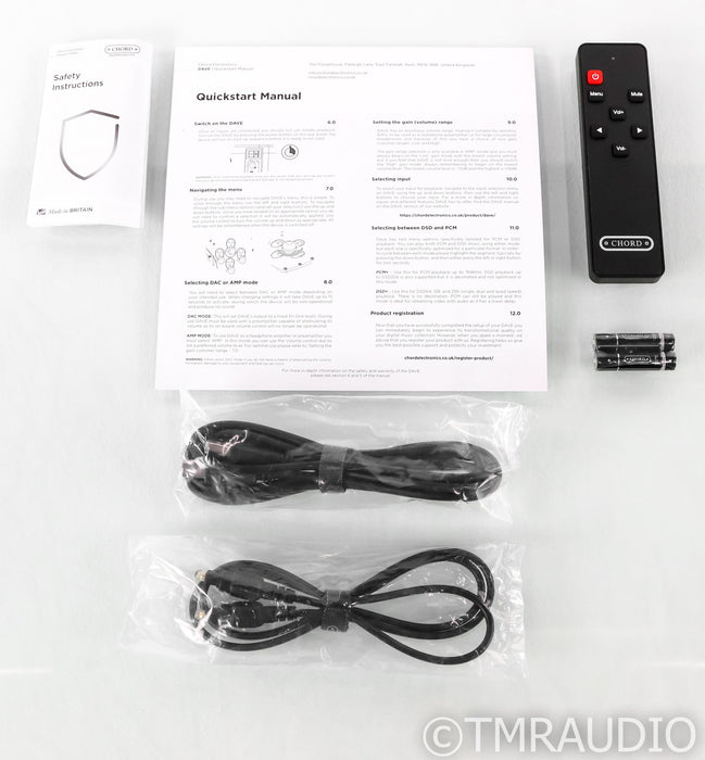 Chord Electronics DAVE DAC / Headphone Amplifier; D/A Converter (Open Box)
