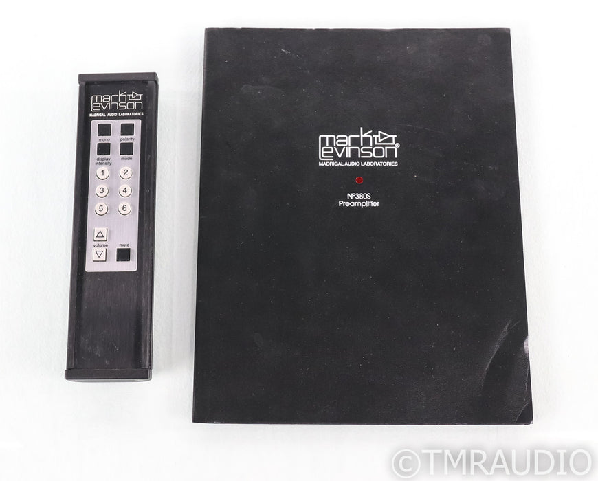 Mark Levinson No 380S Stereo Preamplifier; Remote; 380-S; Black; Remote; 380-S; Black