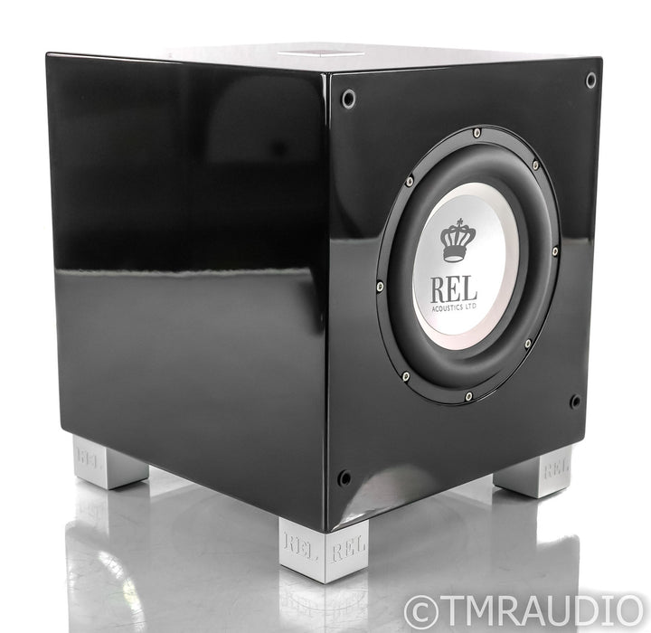 REL T/7i 8" Powered Subwoofer; T7I; Gloss Black; T7I; Gloss Black