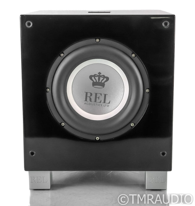 REL T/7i 8" Powered Subwoofer; T7I; Gloss Black; T7I; Gloss Black