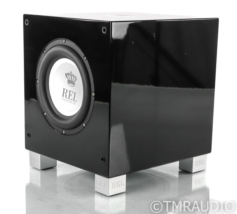 REL T/7i 8" Powered Subwoofer; T7I; Gloss Black; T7I; Gloss Black