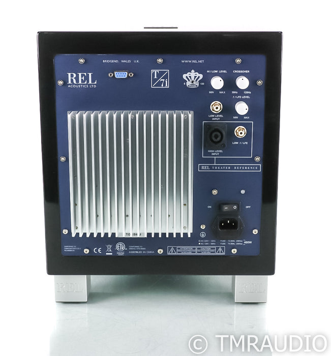 REL T/7i 8" Powered Subwoofer; T7I; Gloss Black; T7I; Gloss Black