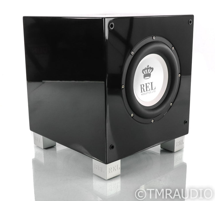REL T/7i 8" Powered Subwoofer; T7I; Gloss Black