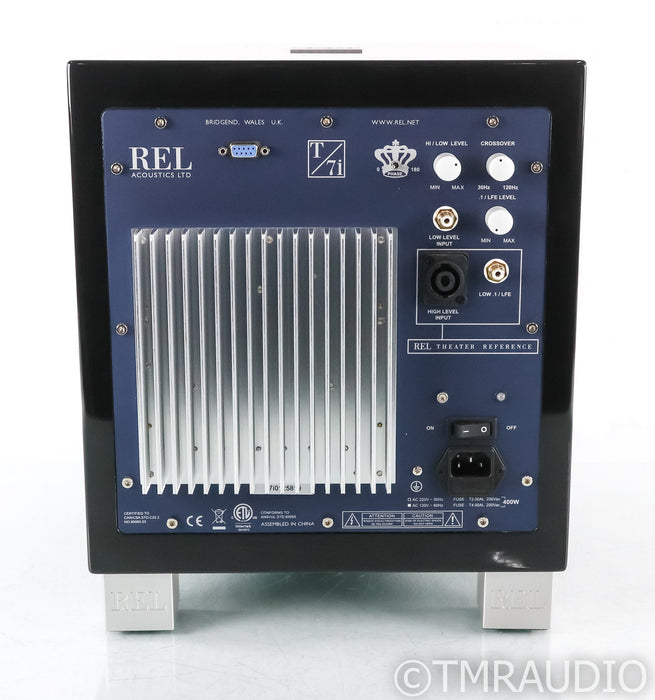 REL T/7i 8" Powered Subwoofer; T7I; Gloss Black