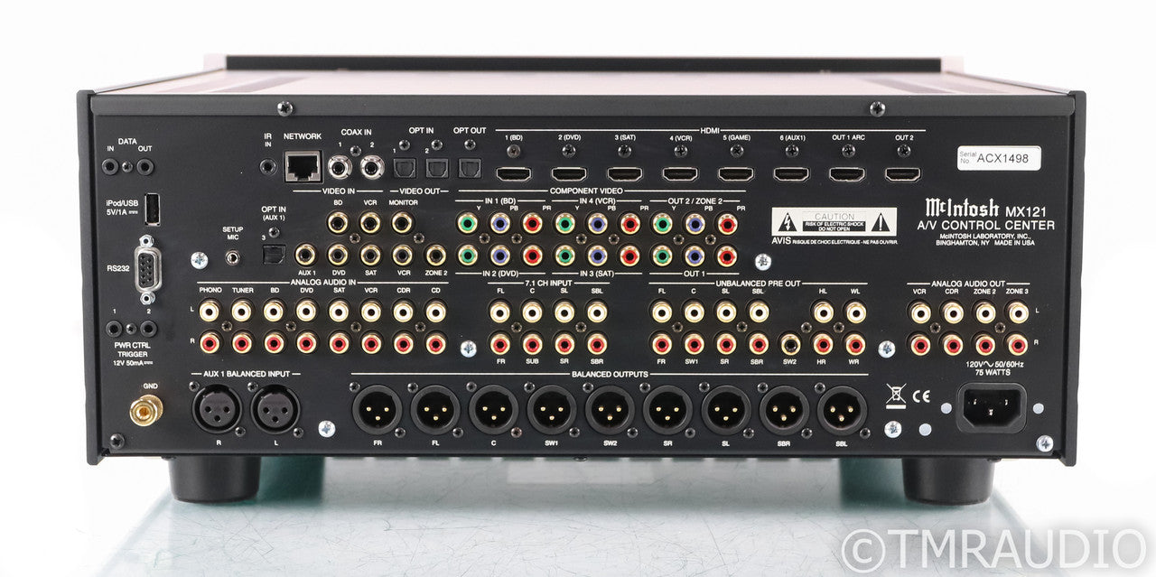 McIntosh MX121 7.1 Channel Home Theater Processor; Remote