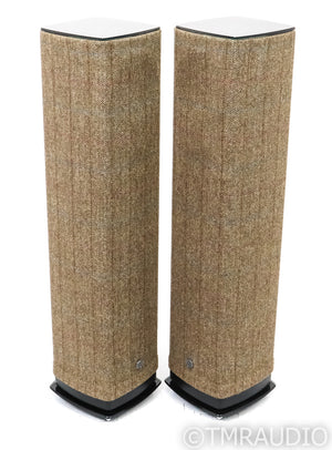 Linn 520 Floorstanding Speakers; Black w/ Barley Fabric Pair