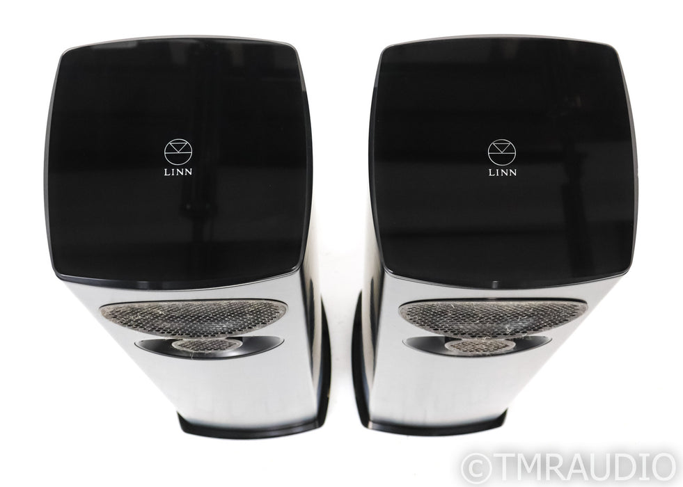 Linn 520 Floorstanding Speakers; Black w/ Barley Fabric Pair