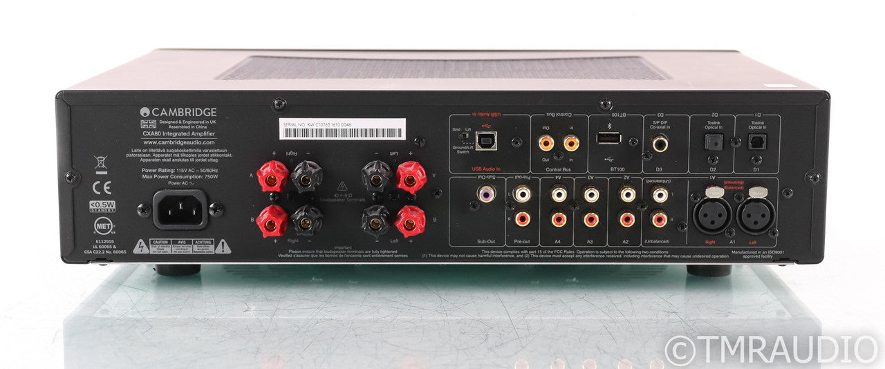 Cambridge Audio CX A80 Stereo Integrated Amplifier; CX-A80; Black