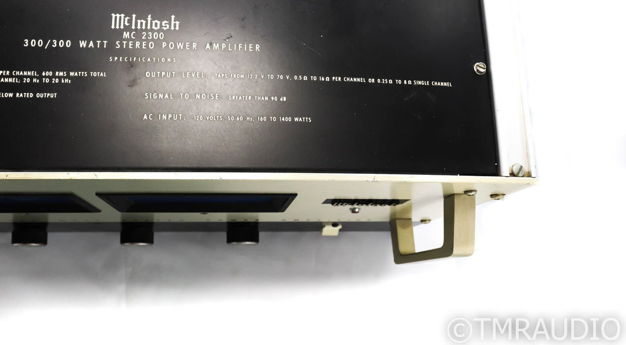 McIntosh MC2300 Vintage Stereo Power Amplifier; MC-2300; Collector's Dream